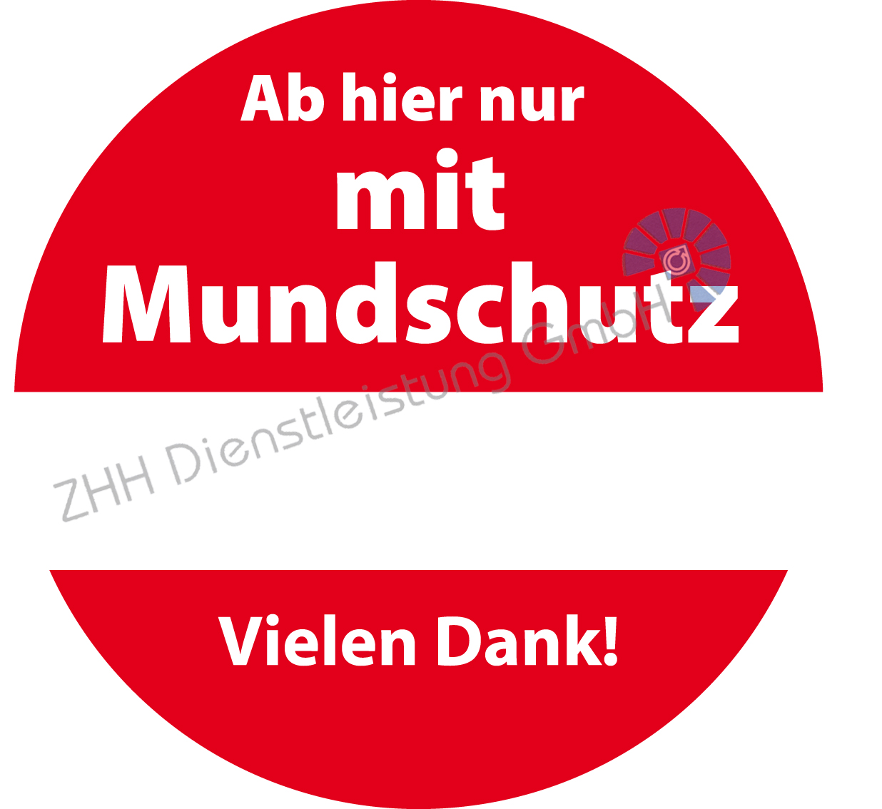 Aufkleber „HIER BITTE MUNDSCHUTZ TRAGEN“ – Ca. 9,5 Cm, PVC, Wetterfest, Selbstklebend, Für Tür Oder Schaufenster