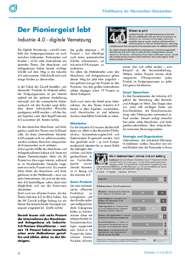Industrie 4.0 - digitale Vernetzung