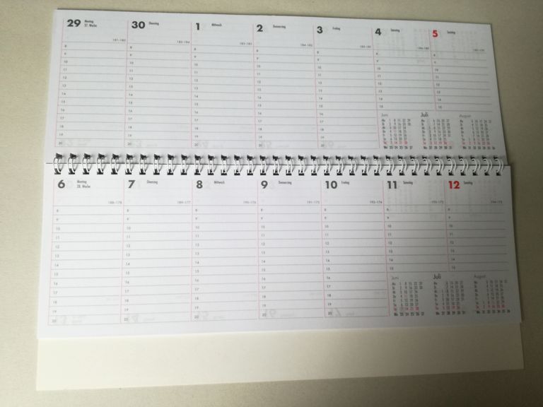 Tischquerkalender 2022 PP-Einband
