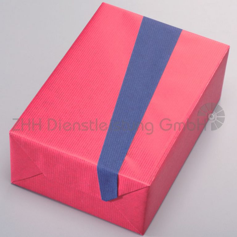 Geschenkpapier rot/blau beidseitig bedruckt