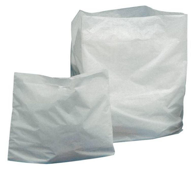 Weiße Maxi-Taschen DKT, 60 x 55 + 5 cm, LDPE