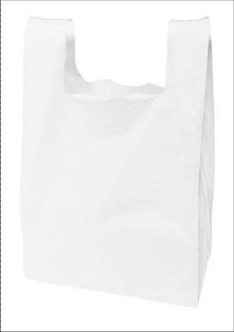 Hemdchen-Taschen, weiß, 28 + 14 x 48 cm, LDPE